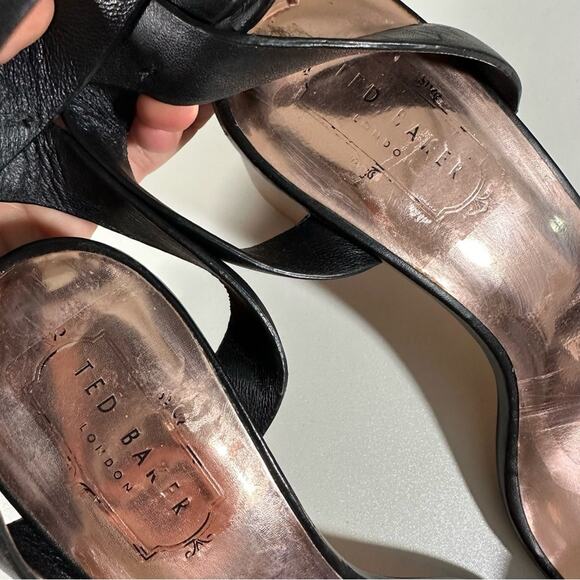2/$25 Ted Baker Biah Sandals Heels Block Heel Bows Feminine Lovecore Girly 9 - Picture 10 of 13